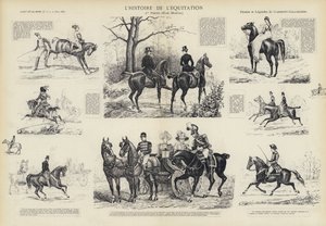 Historien om ridning (litho) av French School