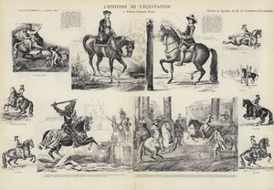 Historien om ridning (litho) av French School