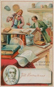 Laboratoriet til den sveitsiske kjemikeren Jons Jacob Berzelius av French School
