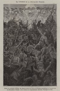 Legenden om det himmelske Jerusalem (gravering) av French School