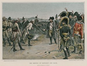 Møtet mellom Napoleon og Mack av French School