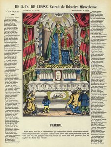 Die wundersame Geschichte unserer Lieben Frau der Freude (Farblithografie) von French School