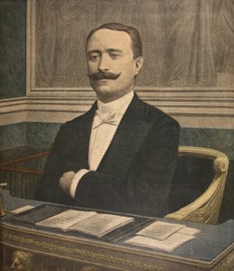 Den nye presidenten for Chambre des Deputes: Paul Deschanel, illustrasjon fra Le Petit Journal: Supplement illustre, 26. juni 1898 av French School