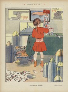 Fredens palass. Illustrasjon for Le Rire (farge litho) av French School