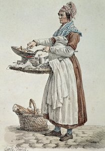 Pølseselgeren, trykk, Frankrike av French School