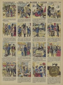 Symaskinen (farge litho) av French School