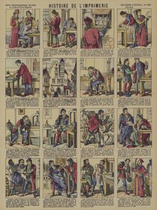 Historien om trykking (farge litho) av French School