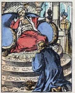 The sultan is amazed by the diamonds Aladin offers him to ask for his daughter
