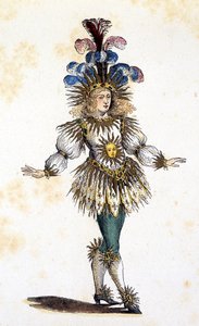 Solkongen i teaterdrakt. sd. 18. århundre av French School