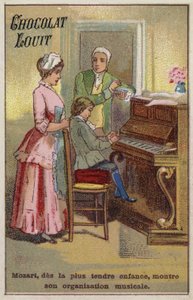 Den svært unge Mozart viser sine musikalske talenter av French School