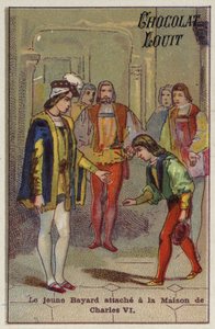 Den unge Bayard knyttet til huset til Charles VI av French School