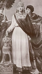 Theodora I, ca. 500 - 548. Keiserinne av det romerske bysantinske riket og kone til keiser Justinian I. Fra Harmsworth History of the World publisert 1908. av French School