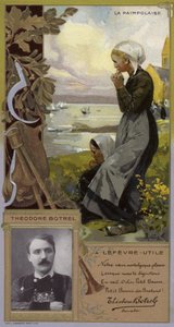 Theodore Botrel , fransk sanger og låtskriver (kromolitho) av French School