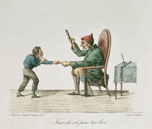 Dette er for ditt eget beste, illustrasjon for LEnfant av Jules Vallès av French School