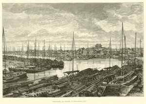 Tien-Tsin, Pei-Ho og dens samløp (gravering) av French School