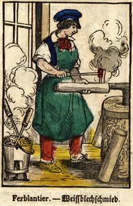 Tinnantier; Series on trades, image of Epinal of the 19th century. av French School