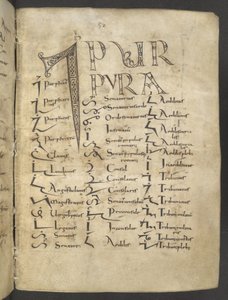 Tironsk manuskript, MS 37518 f.27r, Paris, Saint-Germain-des-Prés av French School