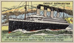 Titanic, britisk transatlantisk ruteskip av French School