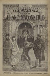 Tittelsideillustrasjon for The Mysteries of Freemasonry Revealed (gravering) av French School