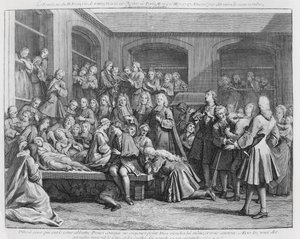 Graven til Francois de Paris ved Saint Medard av French School