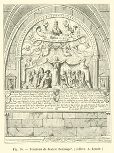 Tomb of Jean the Baker, Collect A Lenoir av French School
