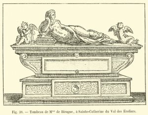 Graven til Madame de Birague, i Sainte-Catherine du Val des Ecoliers av French School