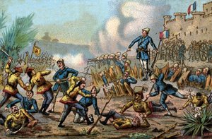 Tonkin-krigen (Vietnam). Forsvar av Tuyen Quang av de franske troppene fra 14. februar til 3. mars av French School