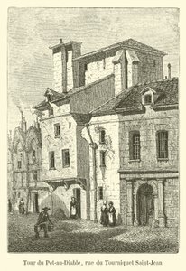 Tower of Pet-au-Diable, rue du Tourniquet Saint-Jean av French School