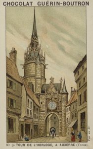 Klokketårn, i Auxerre, Yonne av French School