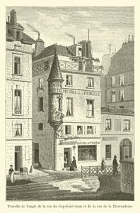 Turret på hjørnet av rue du Coq-Saint-Jean og rue de la Tixeranderie av French School