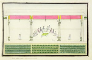 Nawab-traktaten med britene i Benares i 1765 der Gentil var til stede fra The Gentil Album, utgitt i 1774 av French School