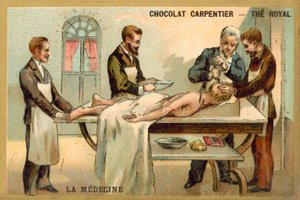 Trepanning (chromolitho) av French School