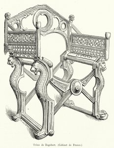 Throne of Dagobert (gravering) av French School