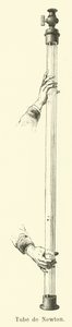 Tube of Isaac Newton (gravering) av French School