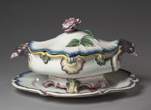 Terrin, produsert av Strasbourg Factory, ca. 1750 av French School
