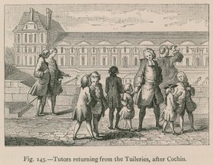 Lærere som returnerer fra Tuileriene, etter Cochin av French School