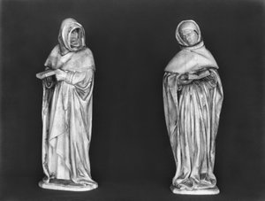 To sørgende, fra graven til hertug Jean de Berry (1340-1416) ca. 1450-53 (alabast) av French School