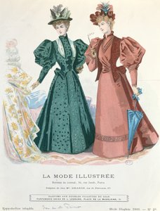 To kvinner, fra La Mode Illustrée, 1895 av French School