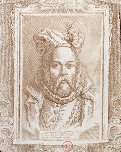 Tycho Brahe (1546-1601), illustrasjon fra Histoire des Mathematiciens av Alexandre Saverien (1720-1805), utgitt i Paris, 1766 av French School