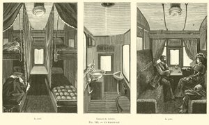 Un Wagon-Lit (gravering) av French School