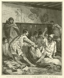 A Night in a London Workhouse (gravering) av French School