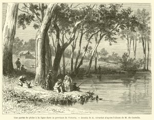 Fiske i provinsen Victoria (gravering) av French School