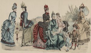 Uten tittel, 1885 (håndfarget gravering) av French School