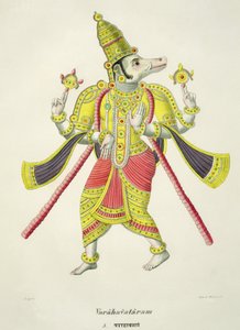 Varaha, gravert av de Marlet av French School