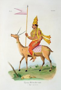 Vayu, gravert av C. de Motte (1785-1836) av French School