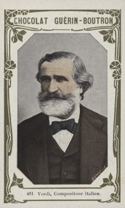 Verdi, italiensk komponist (farget bilde) av French School