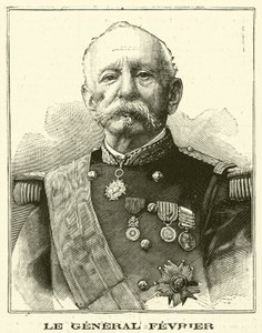 Victor Fevrier , fransk general (gravering) av French School