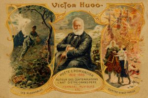 Victor Hugo, illustrasjon fra «Les Misérables og Ninety-Three» av French School