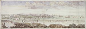 Utsikt fra siden av sykestuen, Marseille, 1698 av French School