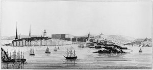 Utsikt over Stockholm, 1841 av French School